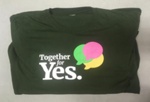 T-shirt: Together for Yes; Together for Yes; 2018; GWL-2018-28-7