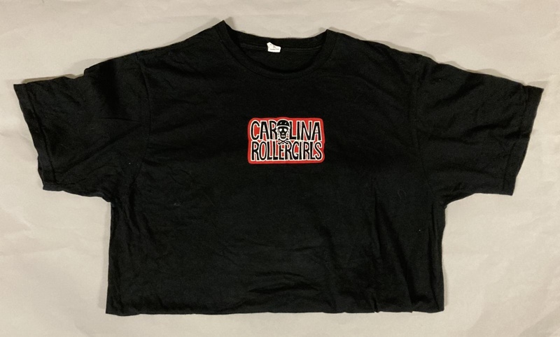 T-shirt front: Carolina Rollergirls; Carolina Roller Derby; 2004-19; GWL-2025-118-10 T-shirt front: Carolina Rollergirls; Carolina Roller Derby; 2004-19; GWL-2025-118-10