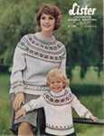 Knitting pattern: Mother & Daughter Sweaters; Lister & Co Ltd; c.1970s; GWL-2022-15-9