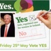 Postcard (back): Vote Yes; Together for Yes; 2018; GWL-2018-42-2