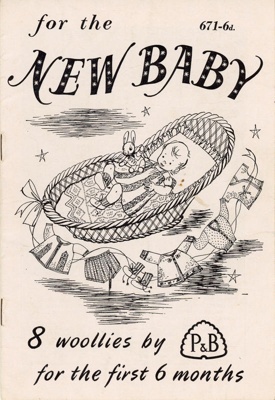 Knitting pattern: For the New Baby; Patons & Baldwins Ltd; c.1950s; GWL-2017-12-3