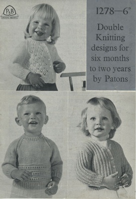 Knitting pattern: Double Knitting Styles for Children; P&B Booklet 1278; GWL-2016-95-77