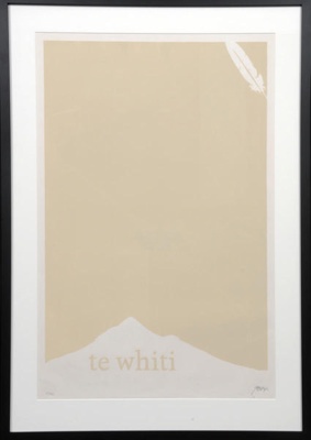 From the University of Waikato Art Collection: Te Whiti - Aotearoa Liberation Poster; Xavier Meade; 2008; 2008/1/1