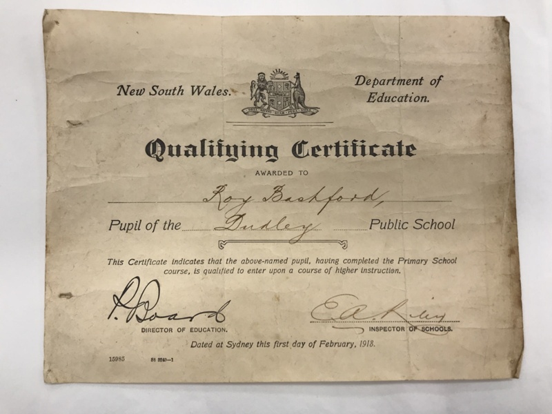 Primary Qualifying Certificate ; February 1918; MU. 2019. 0331 eHive