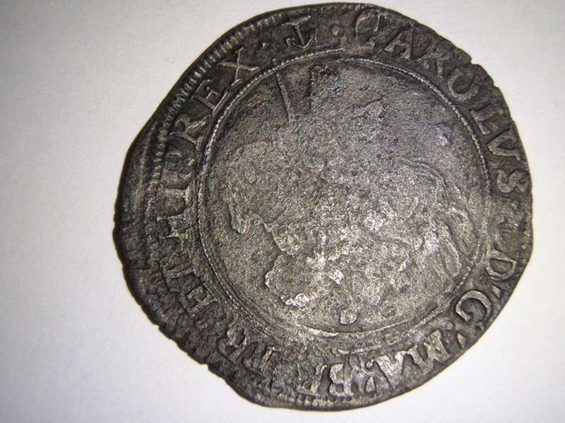 1625-1649 Silver Coin of King Charles I, The Thames River