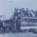 Horse tram service: eight-window double decker at the Beaumaris terminus.; 1915; P1037