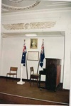 Interior of the masonic temple, 23 Abbott Street, Sandringham; 1995; P8459