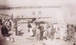 The sea plane Cutty Sark on the beach at Brighton Beach; 193-; P1551