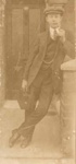 Charlie H. Stevens at 35 Farrant Street, London pre World War I, before emigrating to Australia; 191-; P0019