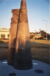 Unveiling of Beacon sculpture at Black Rock, 16 March 2004; Jones, Alan G. (1919-2009); 2004; P4890