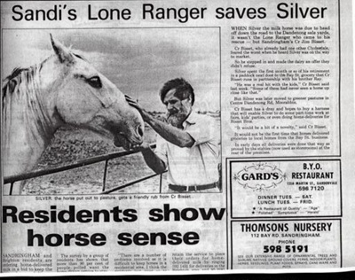 On the death of Jim Bisset's horse, Silver; 1991 May; D0050