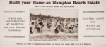 Real estate brochure advertising Hampton Beach Estate land sale; 1915; P1386