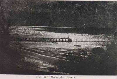 The pier (moonlight effect); c. 1930; P0791