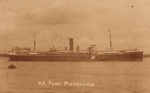 SS Port Macquarie, ship on which Charlie Stevens emigrated to Australia, 1914; 1914; P0024