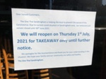 Restaurant closed after COVID-19 outbreak at Sandringham Dry Cleaners; Choat, Liz; 2021 Jun. 30; PD3228