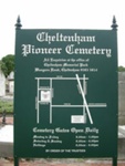 Cheltenham Pioneer Cemetery. Sign at the entrance in Charman Road; Nilsson, Ray; 2008 Jan. 20; P8274