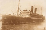 S.S. Orvieto, ship on which Charlie Stevens and Maude returned to Australia in 1919; 1919; P0025