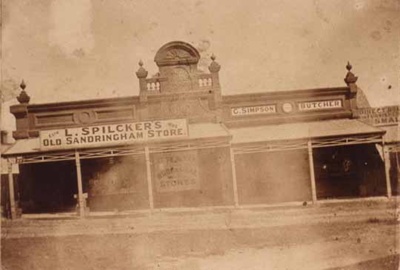 L. Spilcker's Old Sandringham Store; c. 1902; P0099