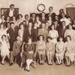 Black Rock Methodist Church group at wedding; 195-?; P2786