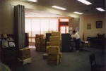 Installation of compactus, Sandringham and District Historical Society resource centre; 1999 Jan.; P3330-1