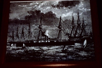 Cerberus arriving at Port Phillip Bay; Charlesworth, Peter; 1871; P4003
