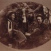 Amateur musical trio in garden at Clifton, 52 Ebden Avenue, Black Rock.; Betw. 1913 and 1921; P1588