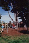 McCutcheon siblings, Sandringham State School grounds; Larson, Janet; 1989; P2729