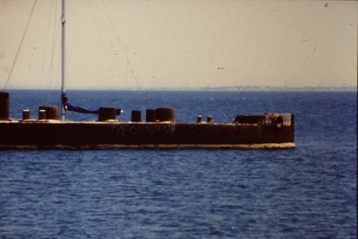 The stern of the Cerberus, Half Moon Bay; Charlesworth, Peter; 1989; P4009-4
