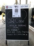 QR code to check-in requirements, Cheltenham Golf Club; Choat, Liz; 2021 Aug. 21; PD3216