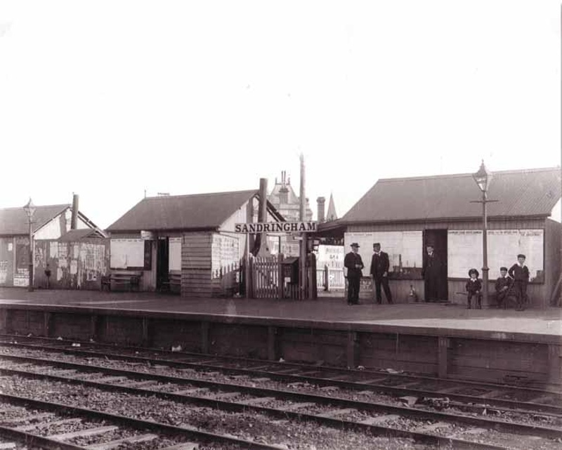 Original Sandringham Railway Station buildings; c. 1900