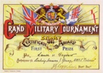 Certificate of award, first prize, Grand Military Tournament, Sydney, 1893, awarded to Leading Seaman J. Young, HMVS Cerberus; 1893; P2804