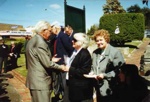 Unveiling of Beaumaris Wesleyan Cemetery memorial, Cheltenham Pioneer Cemetery; 2000 Sep. 13; P4382