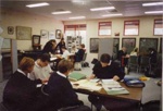 Students at Sandringham and District Historical Society.; Utting, Peg; 1999 Oct. 25; P4508-1
