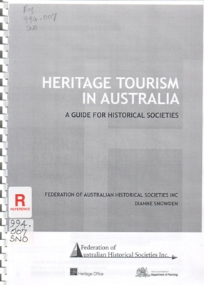 Heritage tourism in Australia; Snowden, Dianne; 2008; B0906
