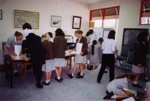 Firbank students at Sandringham and District Historical Society.; Utting, Peg; 1999 Oct. 25; P4511