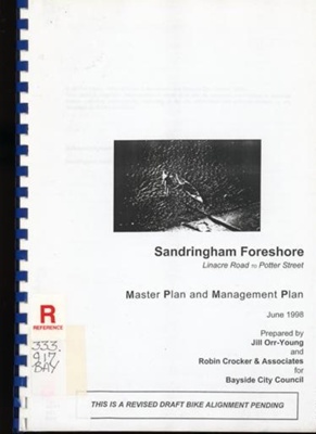 Sandringham foreshore, Linacre Road to Potter Street; Bayside City Council; 1998 Jun.; B1172