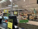 Perspex screens at supermarket checkouts during the pandemic; Choat, Liz; 2020 Apr. 24; PD3156