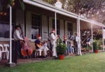Christmas party at Black Rock House; Jones, Alan G. (1919-2009); 1997 Dec. 7; P3144