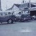 Electric tramcar no. 49, and Commer bus, at Sandringham station; 1956 Jul.; P1049
