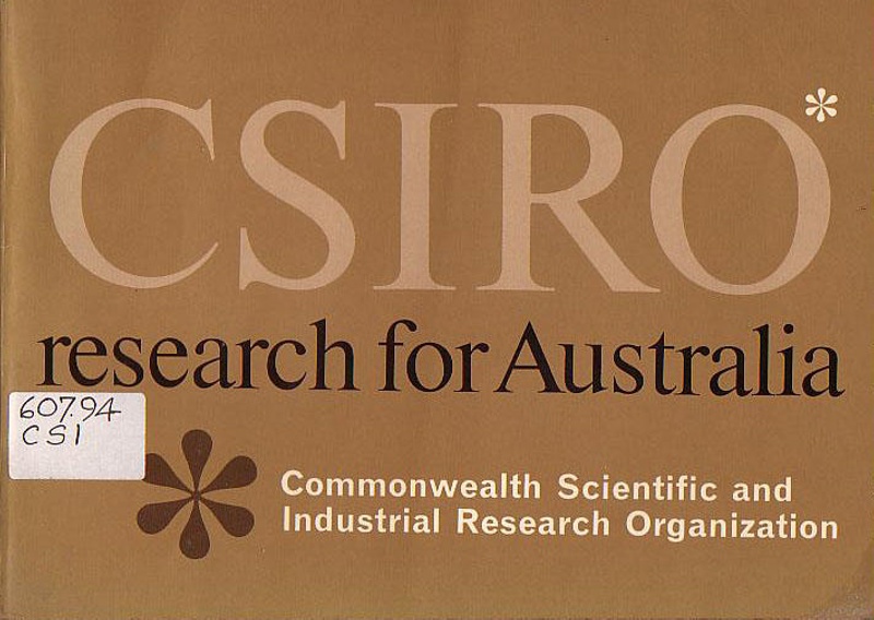 CSIRO, research for Australia; Commonwealth Scientific and Industrial Research O... eHive