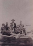 Family group in boat, Beaumaris; 1921; P0504