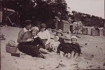 Group picnicking at Half Moon Bay; 192-?; P1500
