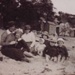 Group picnicking at Half Moon Bay; 192-?; P1500