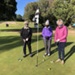 Golfers wearing face masks, Cheltenham ; Choat, Liz; 2021 Aug. 3; PD3241