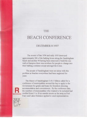 The Beach Conference, December 8 1937; Withers, Jan; 2000; B0525