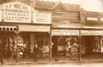 R. F. Nicol, ironmonger, crockery, glassware, boot palace, Station Street, Sandringham; c. 1914; P0060