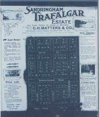 Sale notice for Sandringham Trafalgar Estate; 1905; P1121