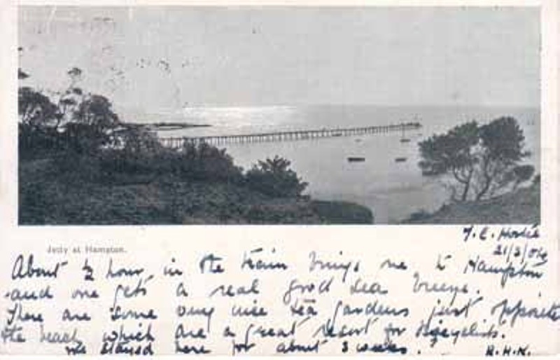 Jetty at Hampton.; c. 1904; P598073 eHive
