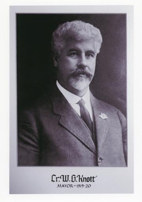 Cr. W. G. Knott [i.e. G. W. Knott], Mayor of Sandringham, 1919-20 ...