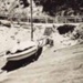 White keeled yacht at Half Moon Bay; 193-; P1643